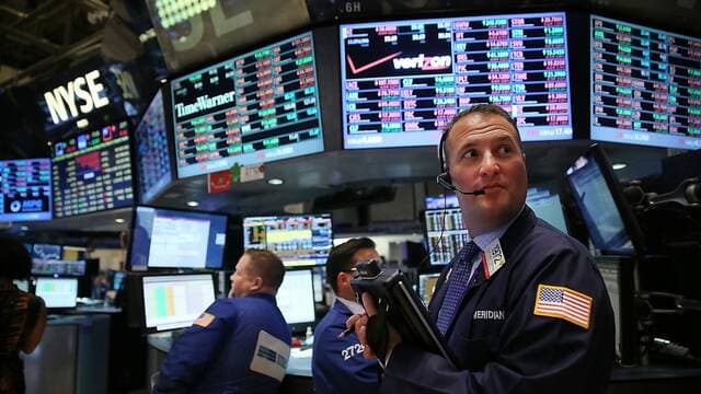 Wall Street gains as bonds and oil fall