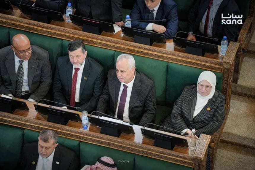 Who is Abdel Hamid Al-Awaq, the first head of the Syrian People's Assembly after the fall of Assad?