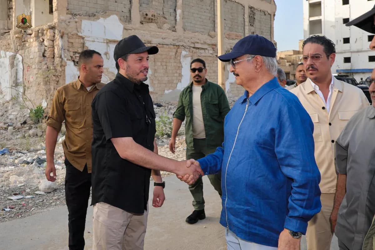 Haftar urges faster Libya reconstruction