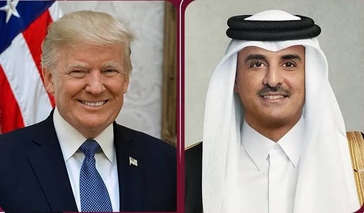 Qatar Emir and US President talk de-escalation