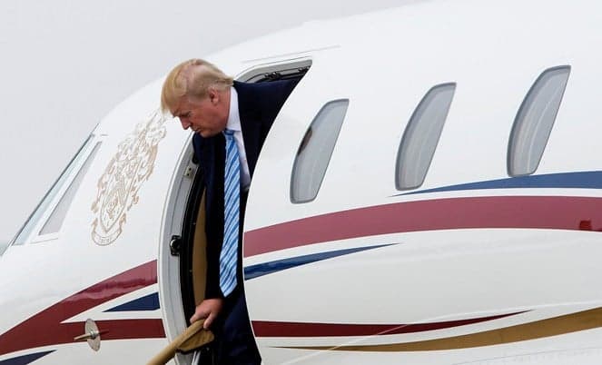 Trump Plane Surprises DC