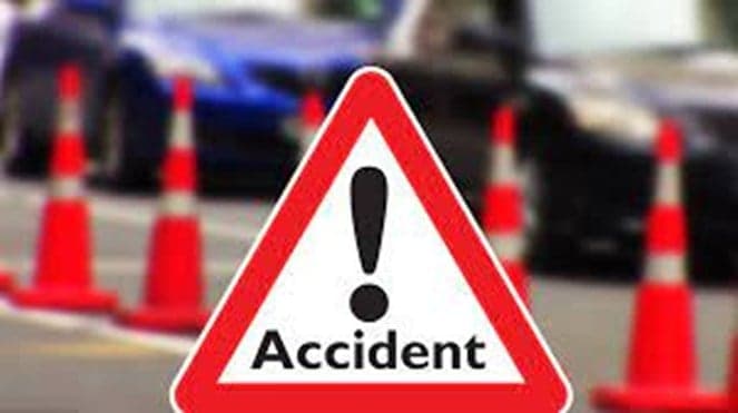 Car overturns in crash at tayyar.org