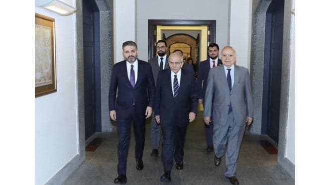 Lebanese PM Meets Syrian Culture Minister