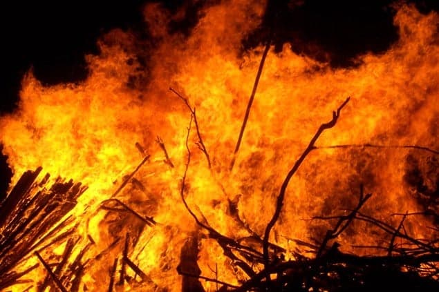 Forest fire in Hezouk Akkar