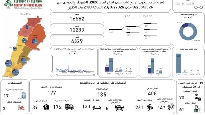 Total Israeli Aggression Results to July 23