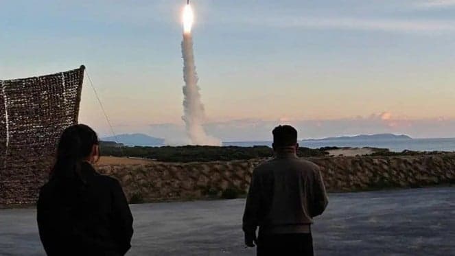 Kim Jong Un oversees smart missile launch with daughter present
