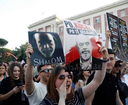 Albanian Protest Over Trump-Linked Project
