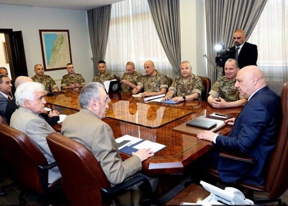 Lebanese Officers at Rome Talks