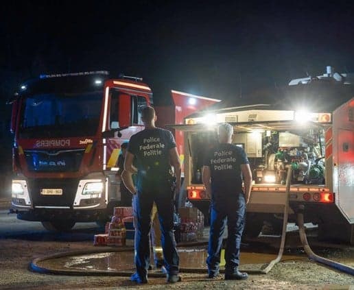 Belgium residents evacuated over forest fire