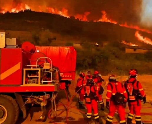 Macron warns of a "severe" summer as wildfires rage across Europe