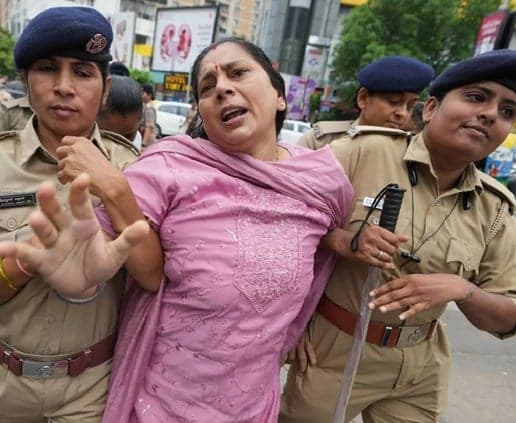 Protests Rally Towards Indian Parliament