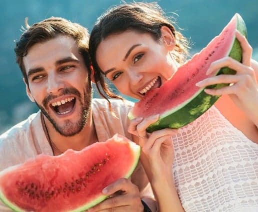 Eating Watermelon with Bread Effects