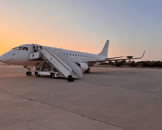 First Qleiyat Airport Plane Reaches Beirut