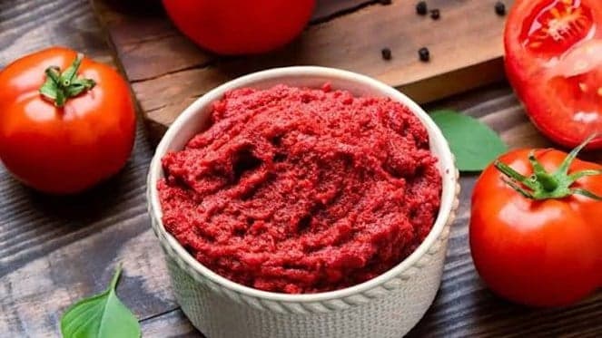 Effects of 35g daily of tomato paste and brain