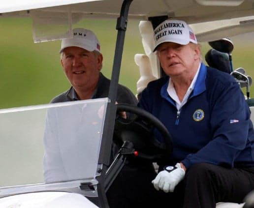Armed person held at Trump golf course in California