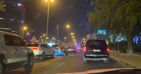 Traffic delay on Sheikh Isa Street