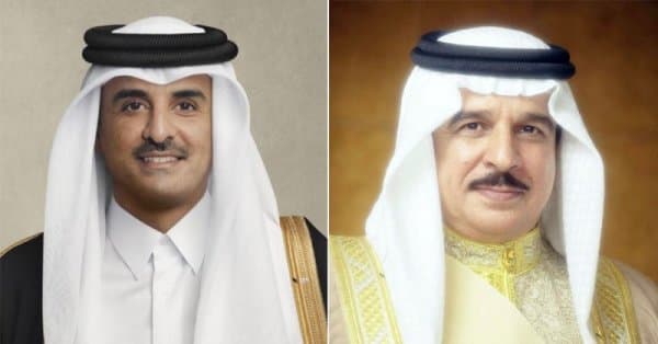 الملك يناقش مع أمير قطر الأوضاع الدولية