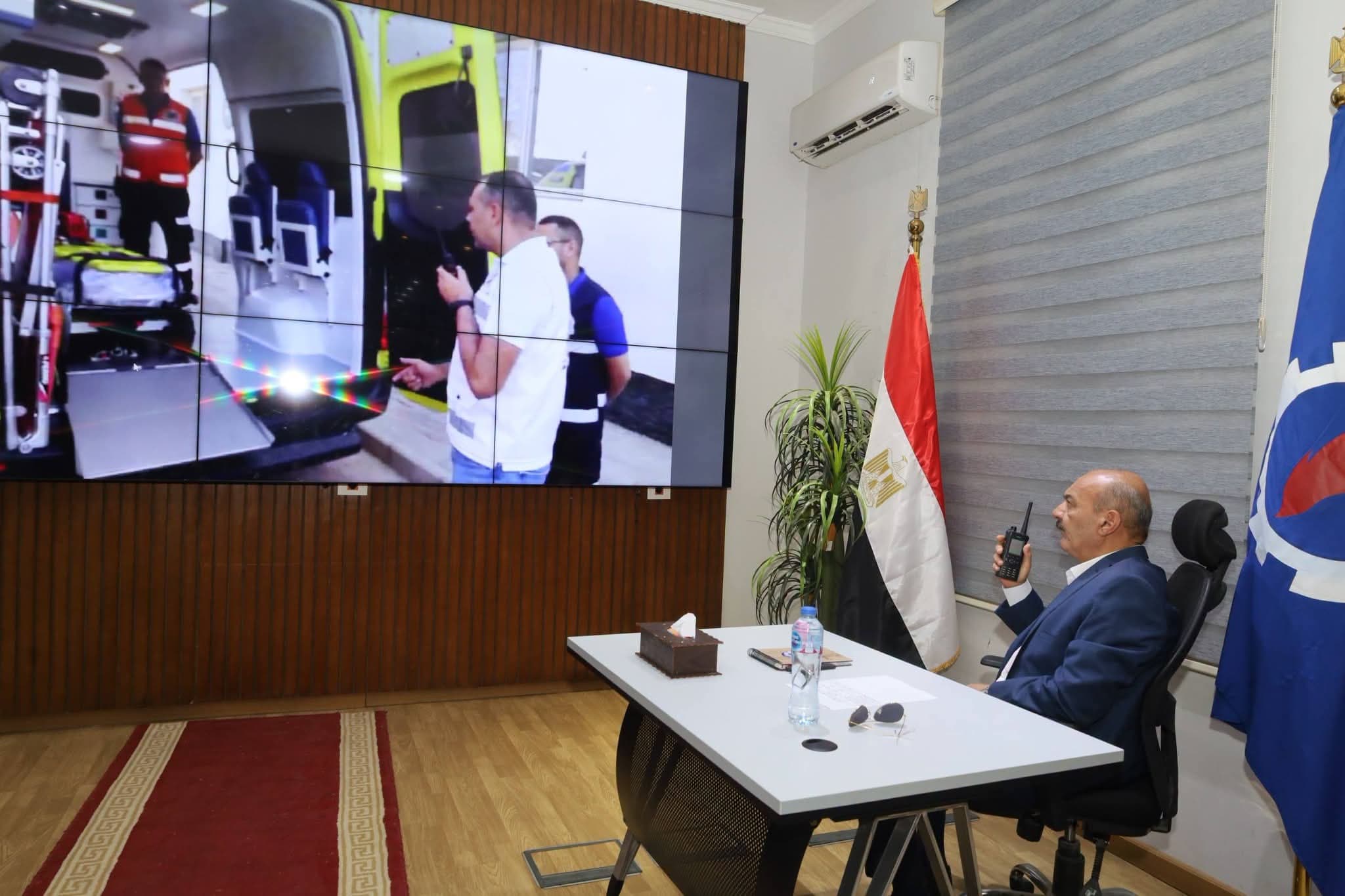 Suez Governor Checks Ambulance Readiness