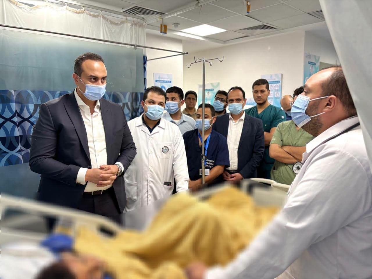 Health Authority Chair Visits Dawaweis Injured