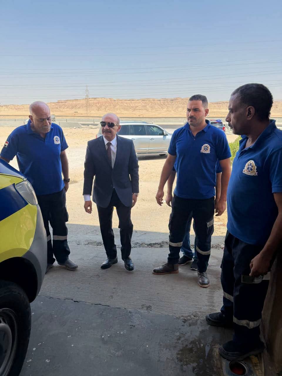 Suez Governor Reviews Ambulance Station
