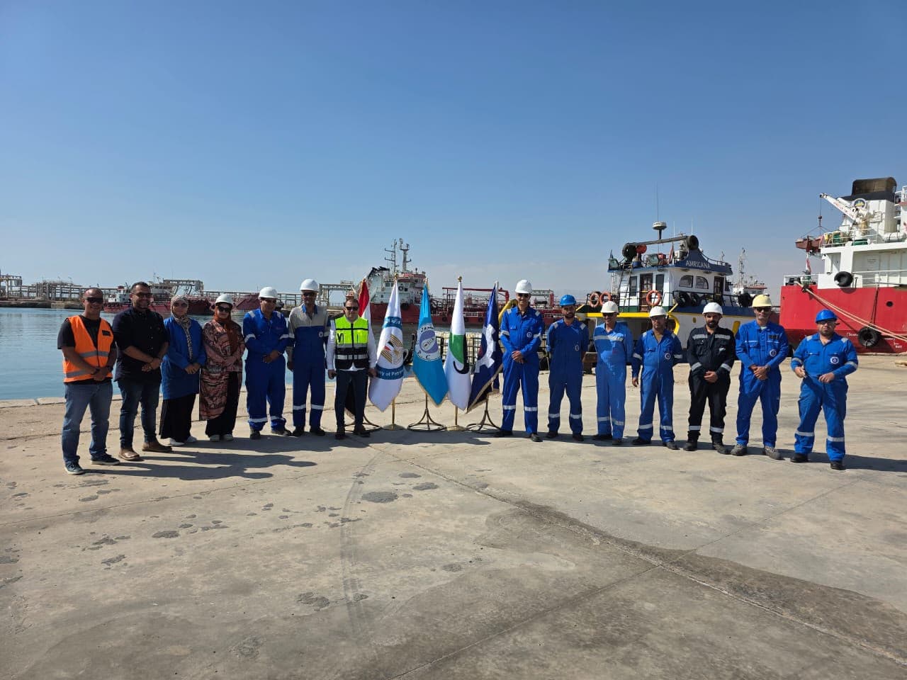 Petrotrade and Nasr Petroleum at Safety Stand in Suez