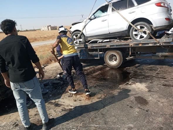 Child Dead and 11 Injured in Aleppo Crash
