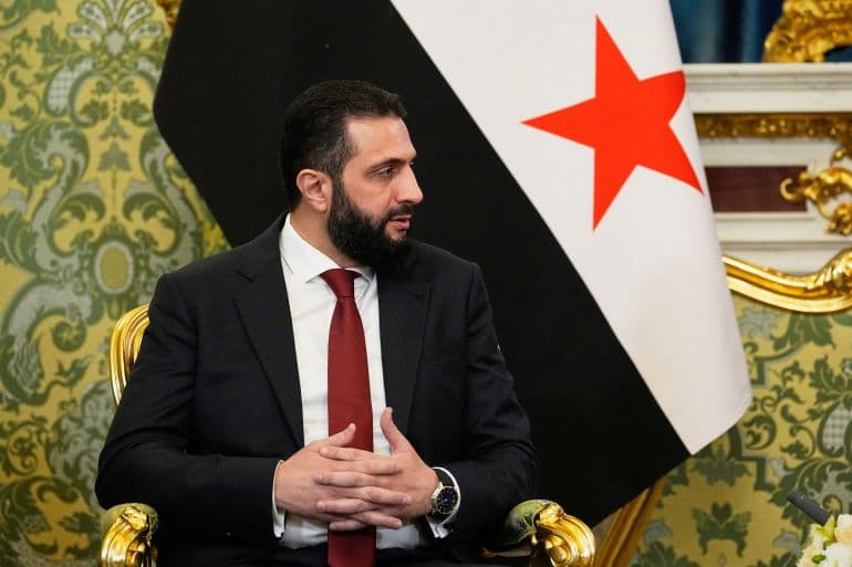 الشرع يناقش مع ولي العهد والإمارات التعاون والأوضاع