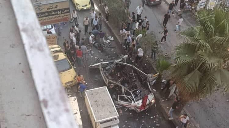 ضحايا من انفجار في جرمانا