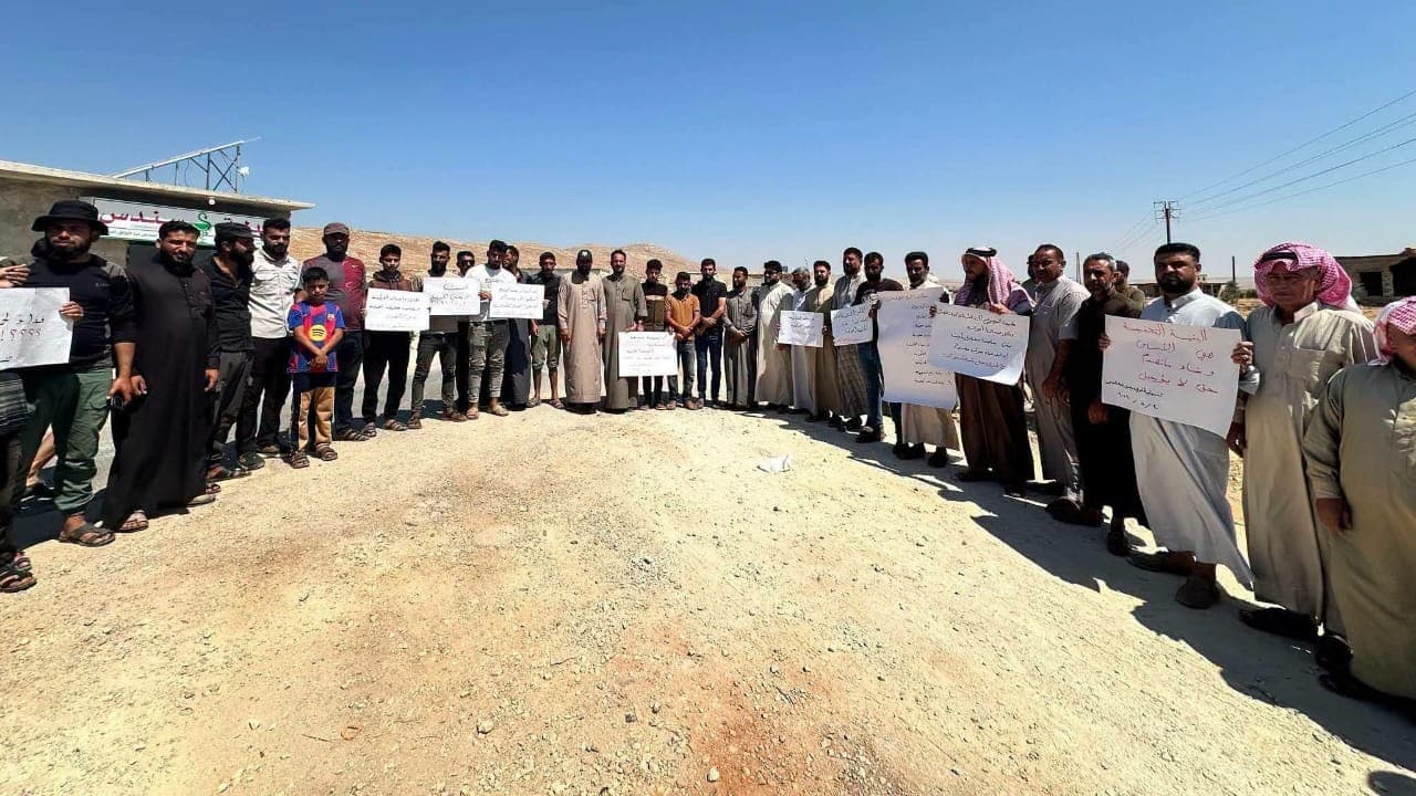 احتجاجات في جبل شحشبو على الخدمات
