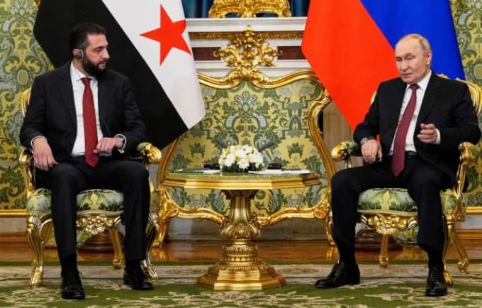 مكالمة بين الشرع وبوتين حول الأوضاع الإقليمية