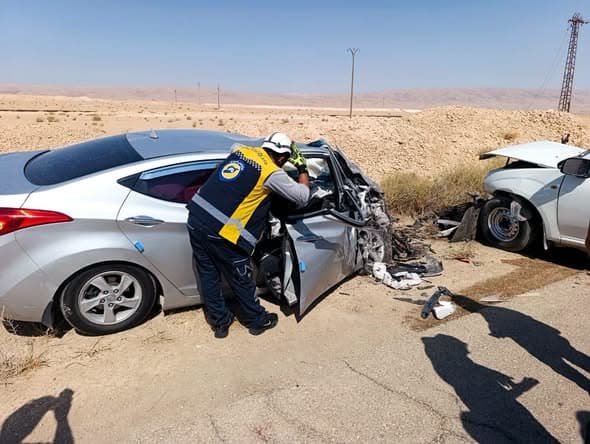 الدفاع المدني يسجل وفاة و33 إصابة بحوادث في سوريا