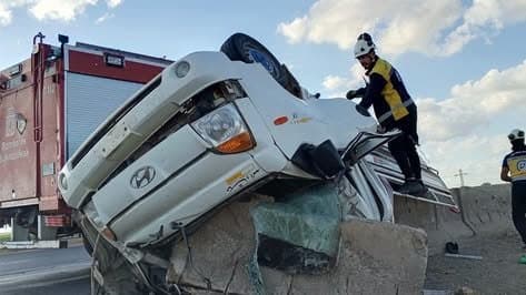 الدفاع المدني يعلن وفاة 3 وإصابة 39 في حوادث بسوريا
