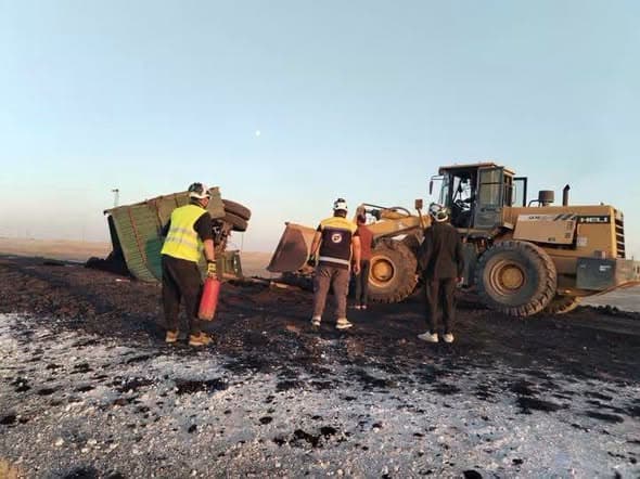 الدفاع المدني يسجل وفاة و21 إصابة بحوادث سير في سوريا