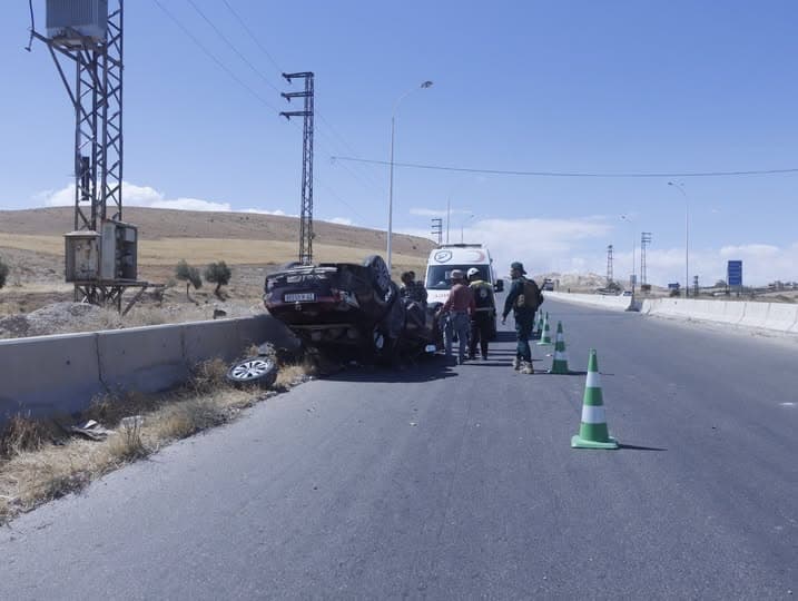 الدفاع المدني يعلن وفاة و13 إصابة في حوادث السير بسوريا