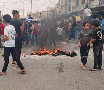 احتجاجات في الطبقة ضد إزالة البسطات