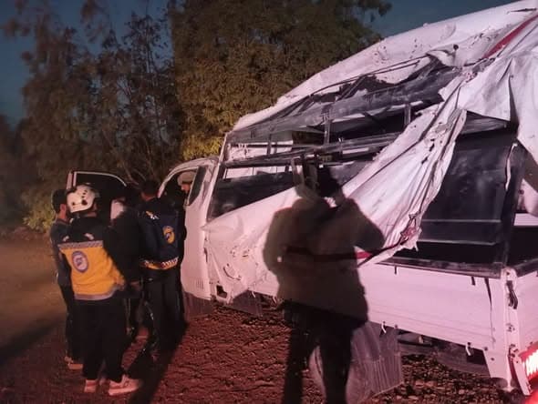 الدفاع المدني يسجل وفاة و11 إصابة في حوادث سير بسوريا