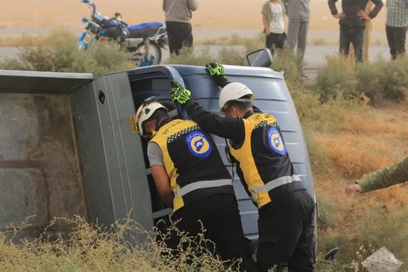 الدفاع المدني يسجل 5 وفيات و27 إصابة في حرائق وحوادث بسوريا