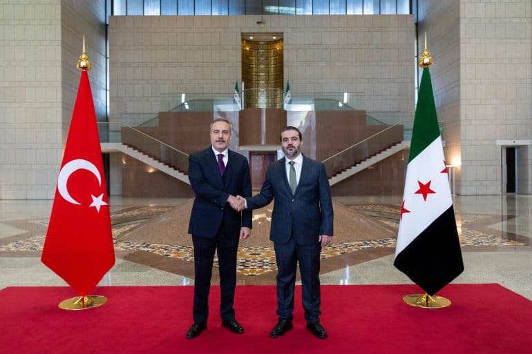 Al-Shibani and Faydan talk Syria-Turkey ties