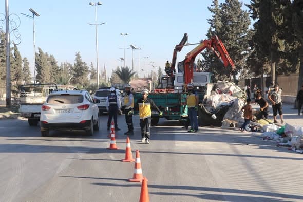 الدفاع المدني يسجل 5 وفيات و31 إصابة بحوادث السير في سوريا