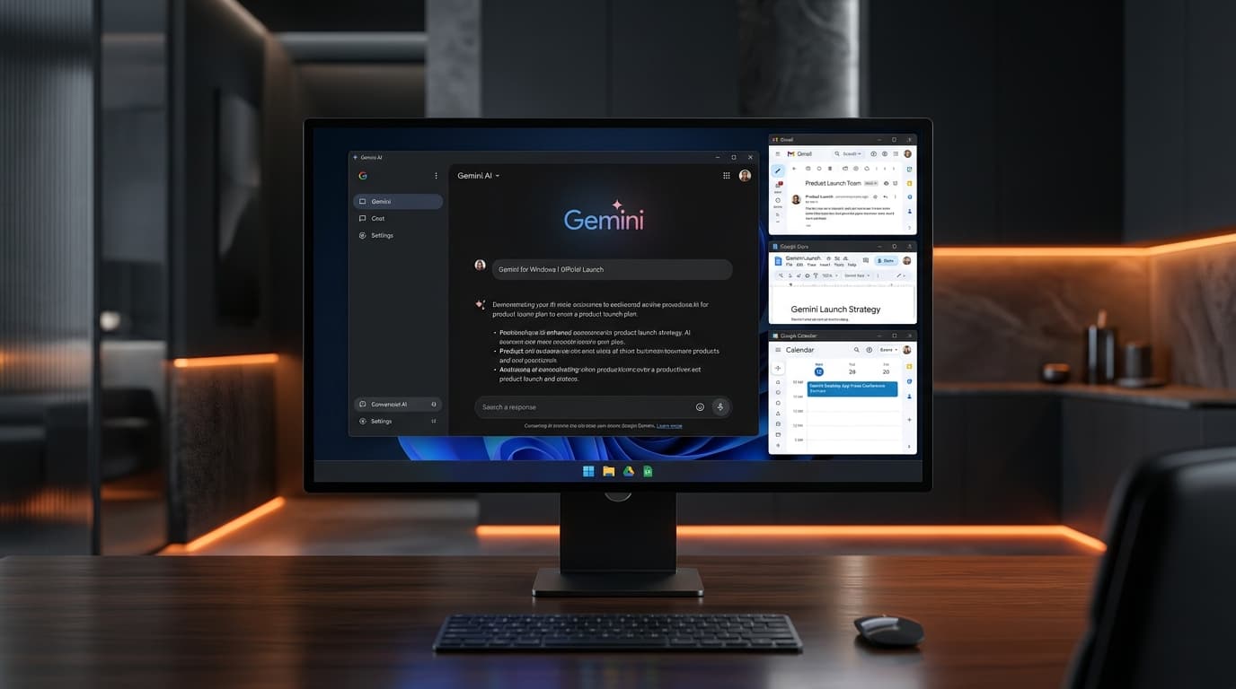 جوجل تصدر تطبيق Gemini لنظام ويندوز