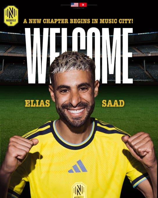 Tunisian national team star joins Nashville SC in Major League Soccer