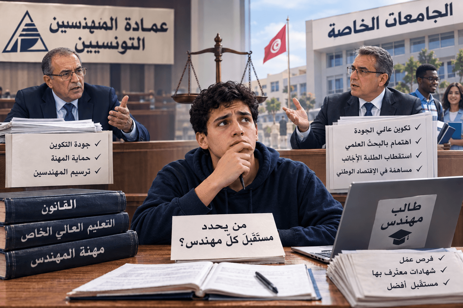 هل تمتلك عمادة المهندسين سلطة في تقييم الجامعات الخاصة