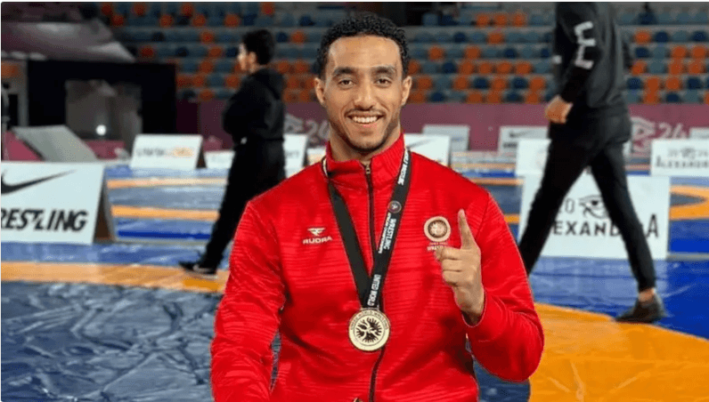 Egyptian wrestler Mohamed El Shami speaks after escape