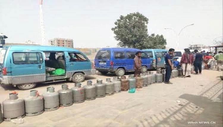 ازمة الغاز تتصاعد في عدن
