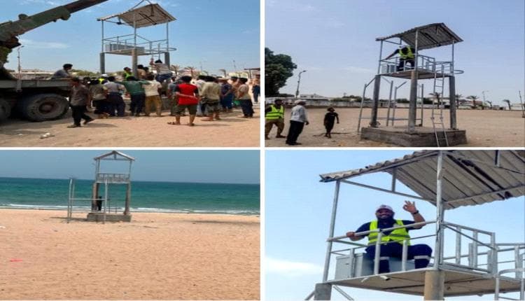 أول برج مراقبة على ساحل كود النمر للحد من الغرق