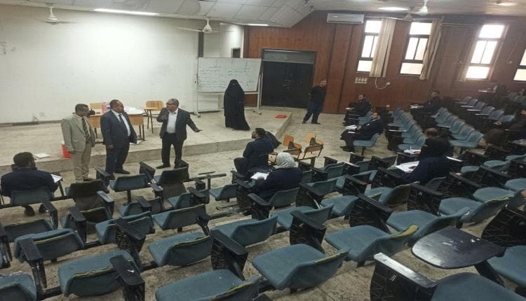 رئيس التفتيش يتابع امتحانات القضاء