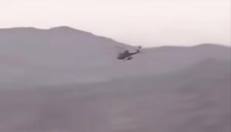 الأباتشي تدعم القوات في جبهات الحوثيين