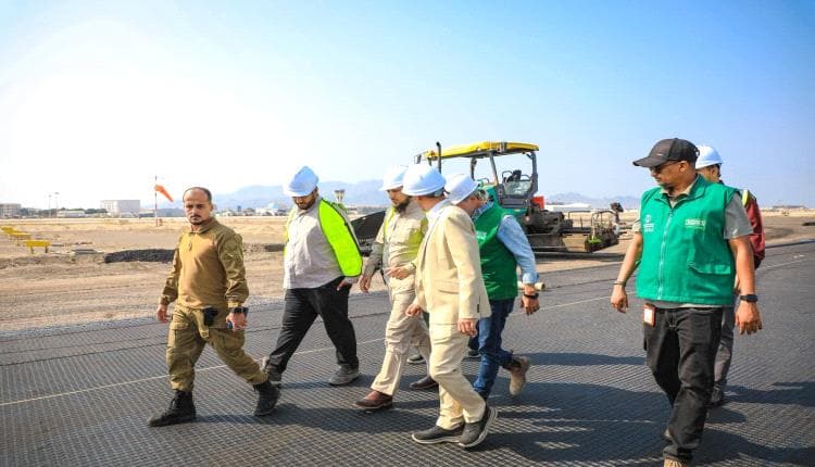 Aden Governor Reviews Airport Runway Rehab