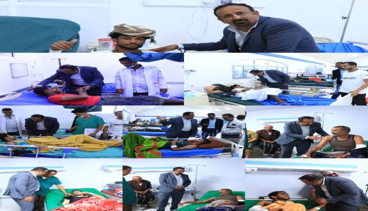 نوبة يتفقد جرحى عدن