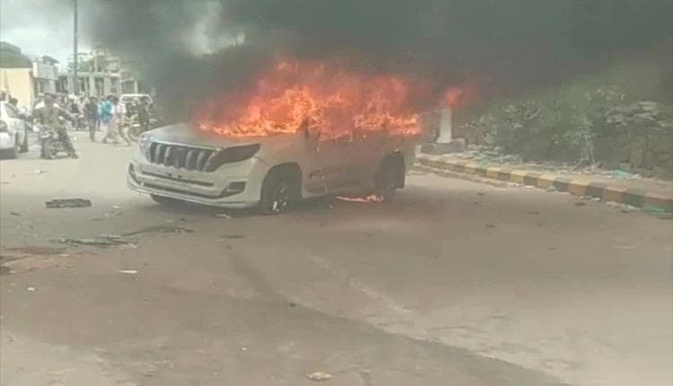 احتجاجات من عائلات الشهداء والمقاومة في الضالع